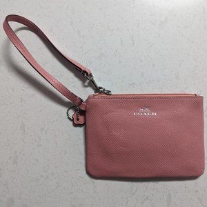 Pink Coach Wristlet